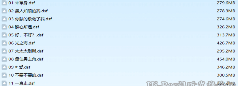 【DSD】A-LIN 黄丽玲 同名专辑 DSD 5.6MHz【DSF分轨】